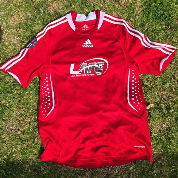 ADIDAS FORMOTION LAFC U.S. Soccer Development Academy Jersey Red And White LARGE - Picture 1 of 10